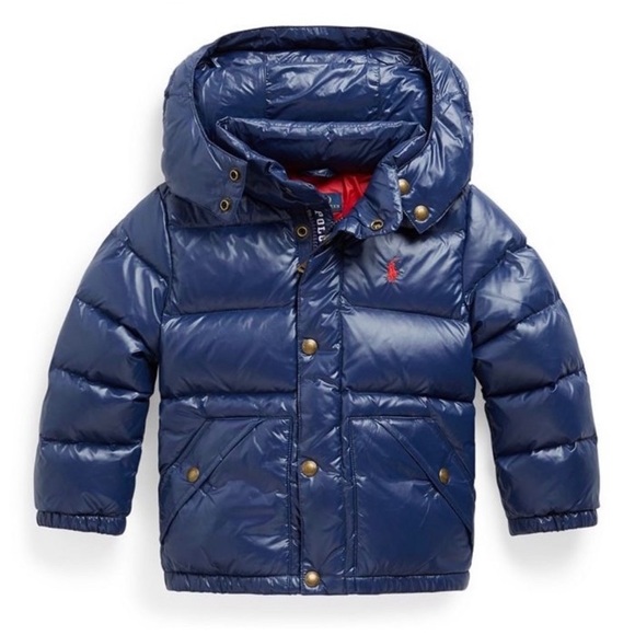 Polo Ralph Lauren water resistant Down Coat Jacket boys size M - Picture 2 of 7